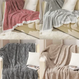 Bohemian Knitted Throw Blankets