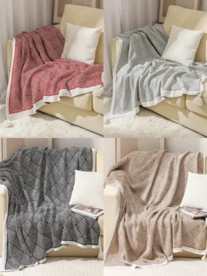 Bohemian Knitted Throw Blankets 1 Bohemian Knitted Throw Blankets