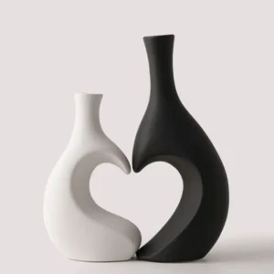 Love Heart Ceramic Vase Set