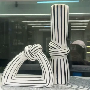 Monochrome Knot Vase