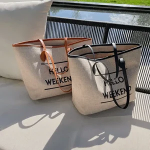Hello Weekend Business Casual Tote Bag