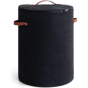 Woven Decorative Basket with Lid