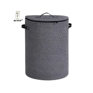 Woven Decorative Basket with Lid