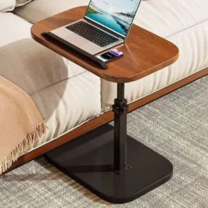 Adjustable C shaped side table