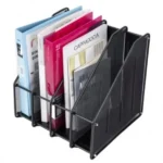 4 Slot Vertical Metallic Mesh Desk File Organizer 2 4 Slot Vertical Metallic Mesh Desk File Organizer