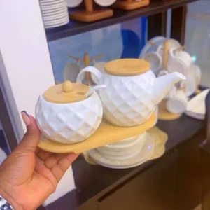 Elegant 3-Piece Ceramic Tea Set