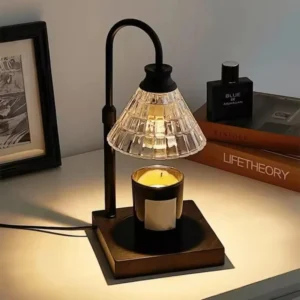Electric Candle Warmer with Bamboo Base