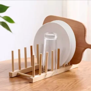 Bamboo Plate / Pot Lids Holder