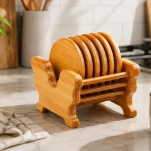 Quality Bamboo Coaster Set