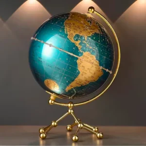 LED World Globe Map with Metal Stand