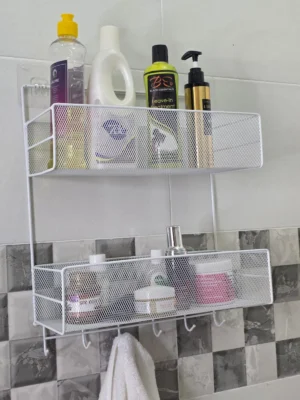 Wall-Mounted Bathroom Shelf Shower