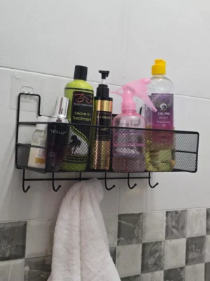 Wall-mounted shampoo rack
