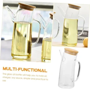 Glass oil jar