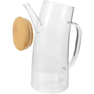 Curved oil cruet