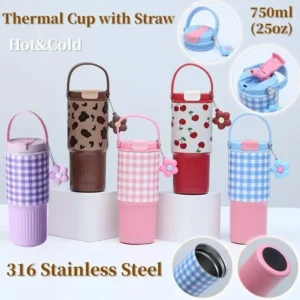 Stainless steel checked tumbler