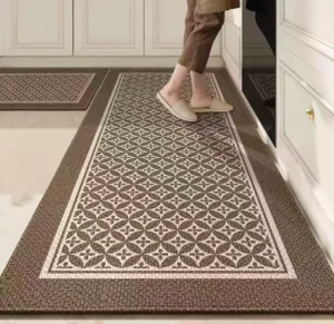Rubber bottom floor mats