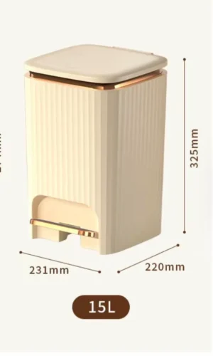 Foot pedal trash can
