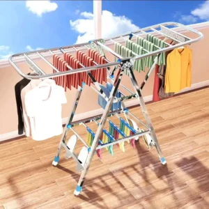 Foldable laundry drying rac
