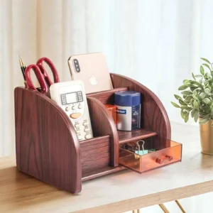Glosen Wooden Desk Organizer for Table
