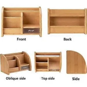 Multi compartment desk tray