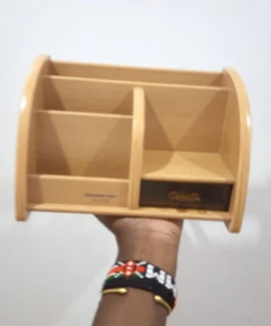 Wooden pen holder