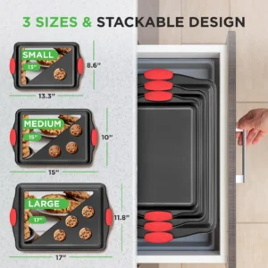 Carbon steel baking set