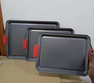 NutriChef 3pc Non-stick Baking Pan Set