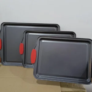 NutriChef 3pc Non-stick Baking Pan Set