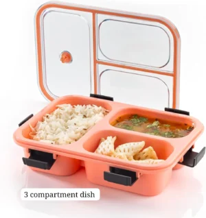 3 compartment bento box