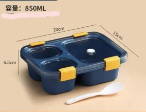 Snap lock lunch box
