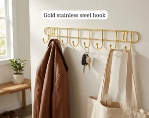 Gold key holder rail