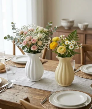 Lightweight plastic vase