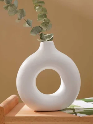 Frosted small flower vase