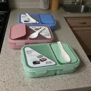 Bento lunch box with spoon