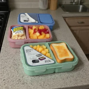 2-Compartment Bento Lunch Box with Spoon