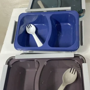 2-Compartment Bento Lunch Box with Spoon