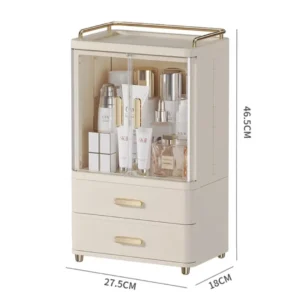 Acrylic cosmetic storage cabinet