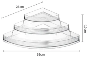 Vanity makeup corner holder