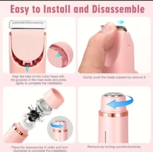 Dual head electric shaver