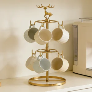 6 Slot Classy Gold Cup Holder