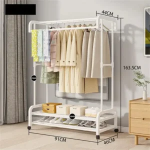 Double pole drying rack
