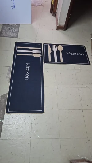 2 piece kitchen mat set