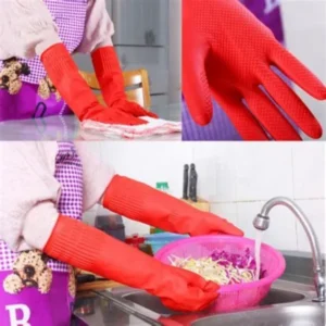 Latex household gloves