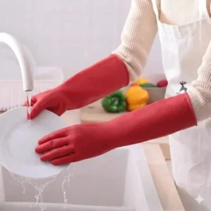Latex household gloves