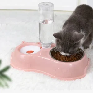 Automatic Single Pet Bowl with Water Dispenser