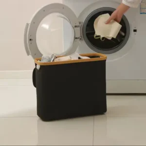 Bamboo Lid Storage Basket
