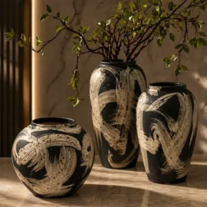 Black & White Vase Set