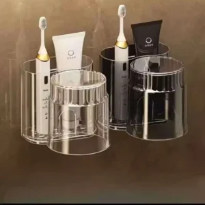 Acrylic Toothbrush Holder with Gargle Cup