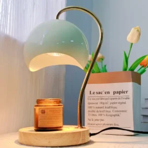 Candle Warmer with Wood Base