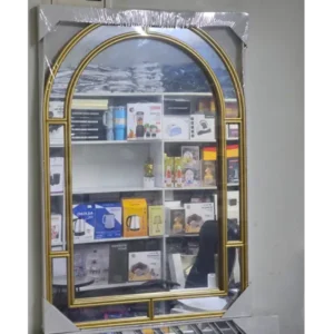 Elegant gold arched mirror